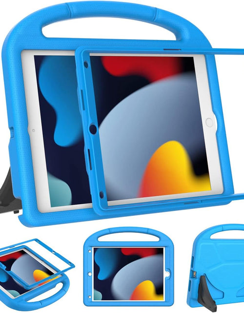 Load image into Gallery viewer, Kids Case for Ipad 9Th/8Th/7Th Generation - Ipad 10.2 Inch 2021/2020/2019 Case with Built-In Screen Protector, Durable Shockproof Handle Stand Kids Case for Apple Ipad 7/8/9 Gen, Blue
