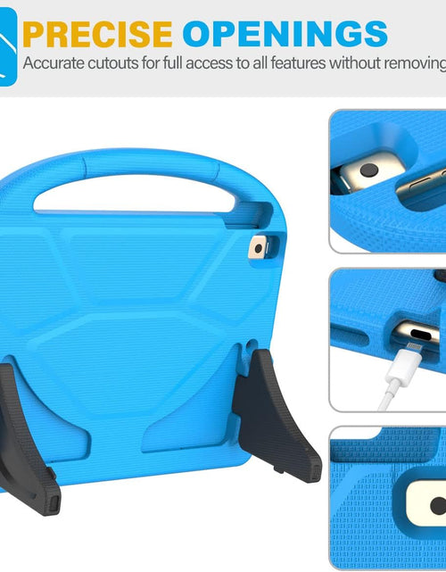 Load image into Gallery viewer, Kids Case for Ipad 9Th/8Th/7Th Generation - Ipad 10.2 Inch 2021/2020/2019 Case with Built-In Screen Protector, Durable Shockproof Handle Stand Kids Case for Apple Ipad 7/8/9 Gen, Blue
