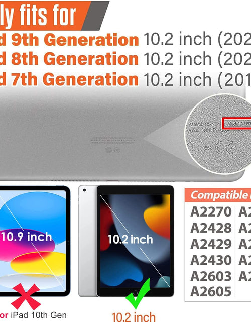Load image into Gallery viewer, Kids Case for Ipad 9Th/8Th/7Th Generation - Ipad 10.2 Inch 2021/2020/2019 Case with Built-In Screen Protector, Durable Shockproof Handle Stand Kids Case for Apple Ipad 7/8/9 Gen, Blue

