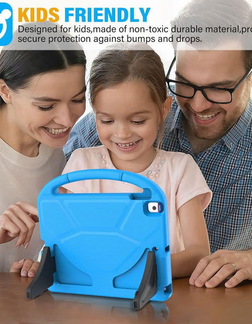Load image into Gallery viewer, Kids Case for Ipad 9Th/8Th/7Th Generation - Ipad 10.2 Inch 2021/2020/2019 Case with Built-In Screen Protector, Durable Shockproof Handle Stand Kids Case for Apple Ipad 7/8/9 Gen, Blue
